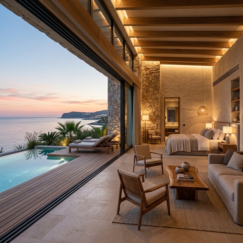 Oceanic Reflection Pavilion Open Balcony Plunge Pool
